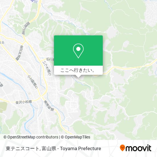 東テニスコート地図