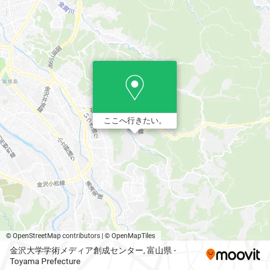 金沢大学学術メディア創成センター地図
