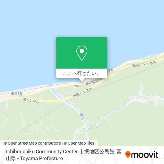 Ichiburichiku Community Center 市振地区公民館地図