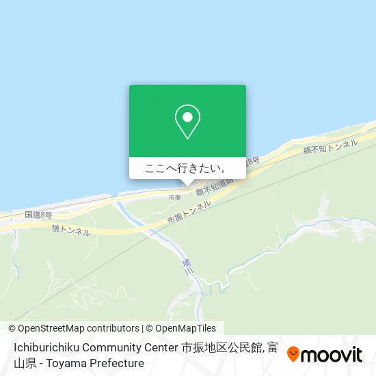 Ichiburichiku Community Center 市振地区公民館地図