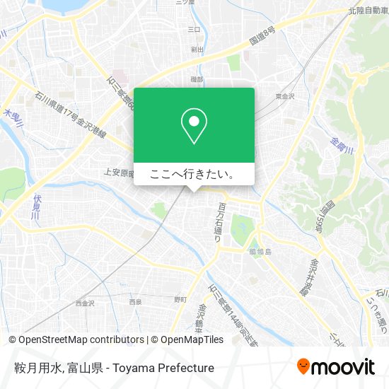 鞍月用水地図