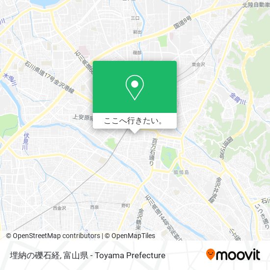 埋納の礫石経地図
