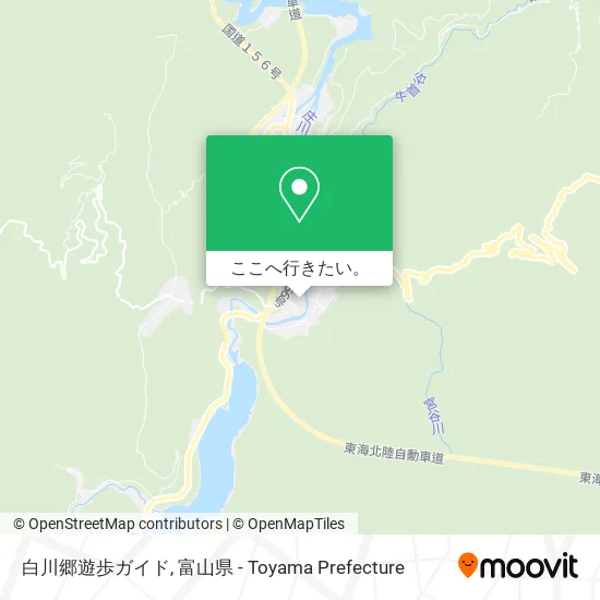 白川郷遊歩ガイド地図