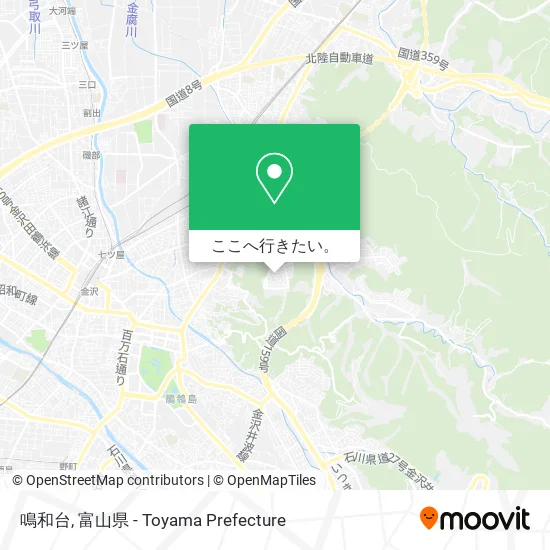 鳴和台地図