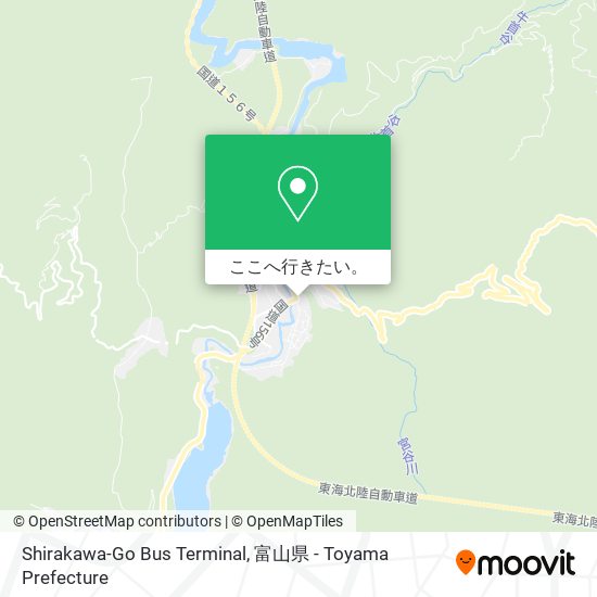Shirakawa-Go Bus Terminal地図