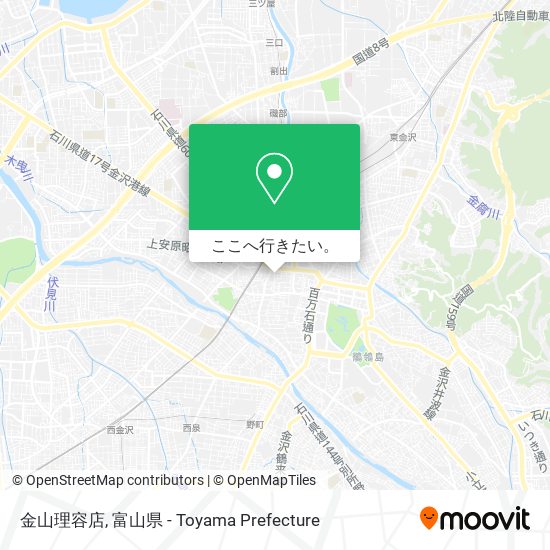 金山理容店地図