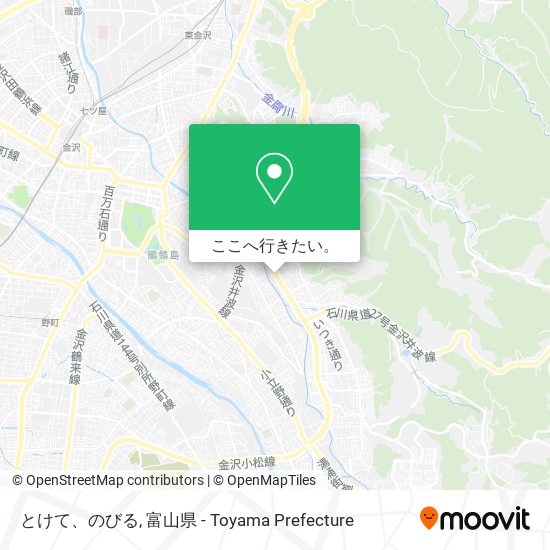 とけて、のびる地図