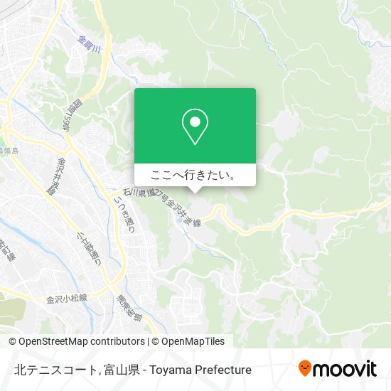 北テニスコート地図