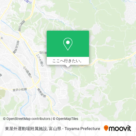 東屋外運動場附属施設地図
