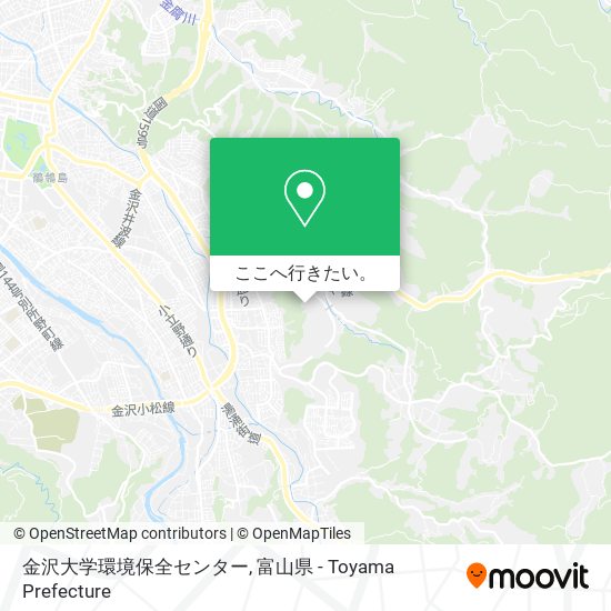 金沢大学環境保全センター地図