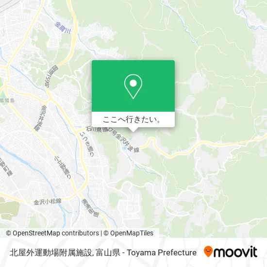 北屋外運動場附属施設地図