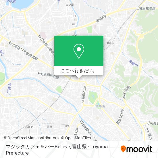 マジックカフェ＆バーBelieve地図