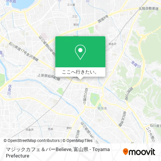 マジックカフェ＆バーBelieve地図