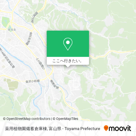 薬用植物園備蓄倉庫棟地図