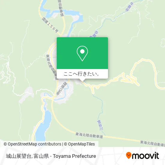 城山展望台地図