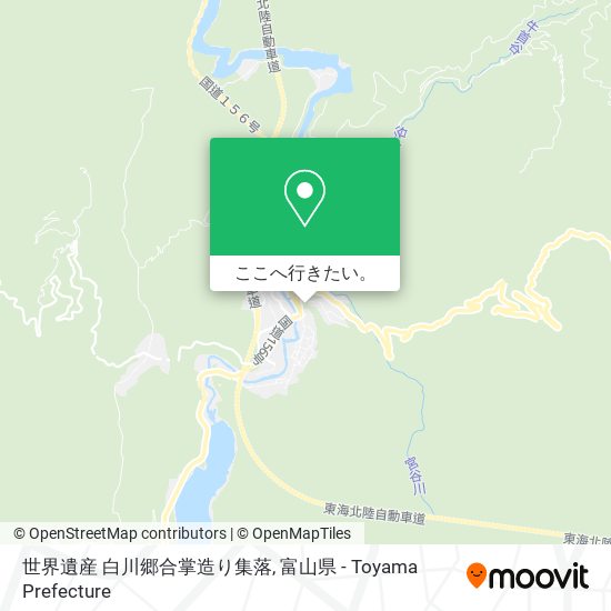 世界遺産 白川郷合掌造り集落地図
