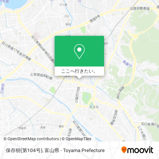 保存樹(第104号)地図