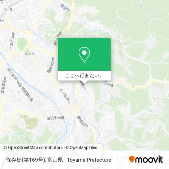 保存樹(第169号)地図