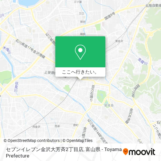 セブンイレブン金沢大芳斉2丁目店地図