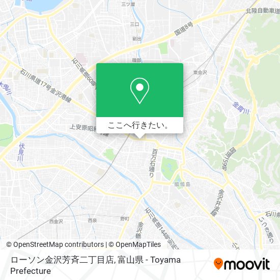 ローソン金沢芳斉二丁目店地図