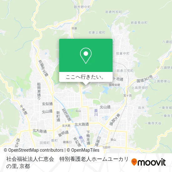 社会福祉法人仁恵会　特別養護老人ホームユーカリの里地図