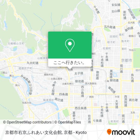 京都市右京ふれあい文化会館地図