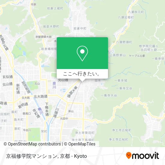 京福修学院マンション地図