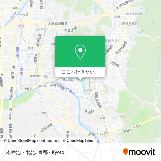 木幡池・北池地図