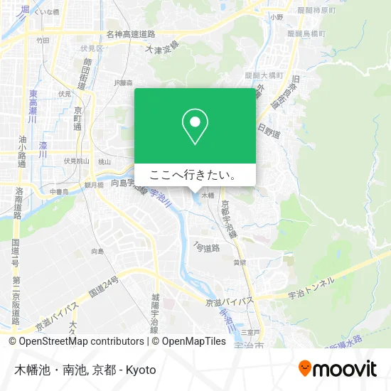 木幡池・南池地図