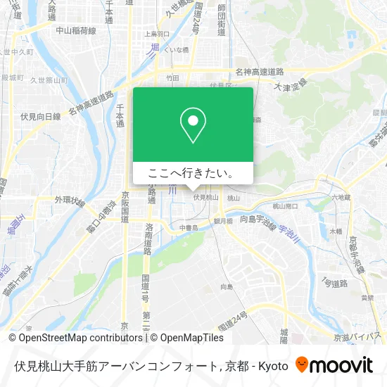 伏見桃山大手筋アーバンコンフォート地図
