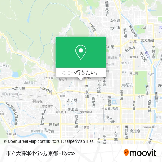 市立大将軍小学校地図