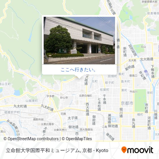 立命館大学国際平和ミュージアム地図