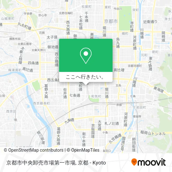京都市中央卸売市場第一市場地図