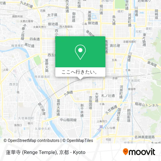 蓮華寺 (Renge Temple)地図
