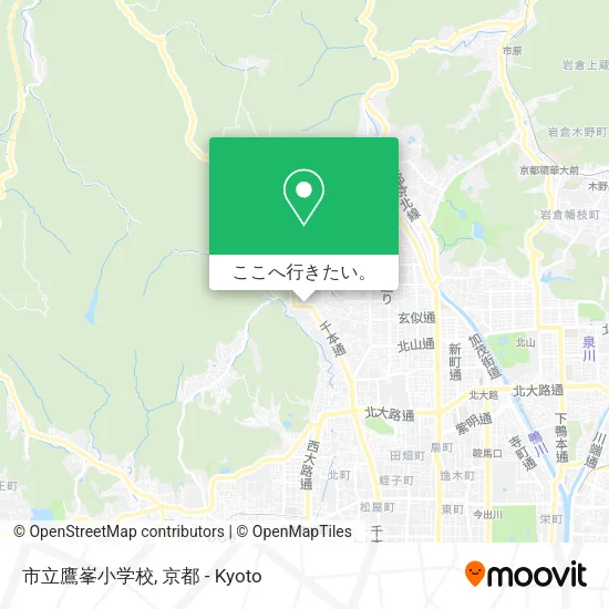 市立鷹峯小学校地図