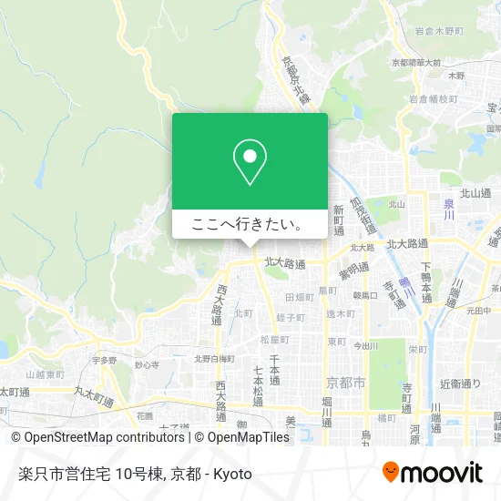 楽只市営住宅 10号棟地図