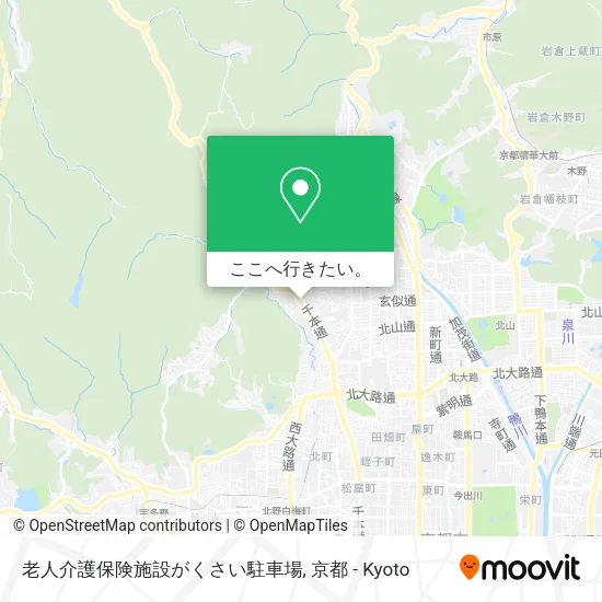 老人介護保険施設がくさい駐車場地図
