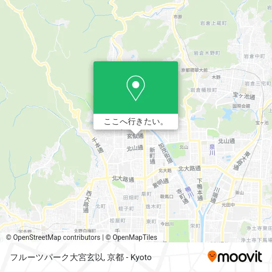 フルーツパーク大宮玄以地図