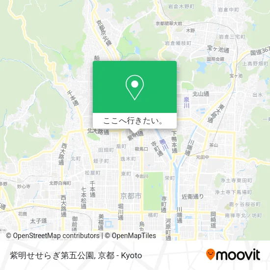 紫明せせらぎ第五公園地図