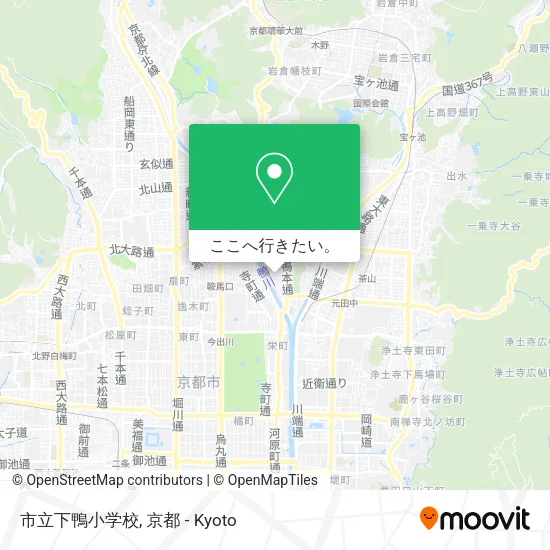 市立下鴨小学校地図