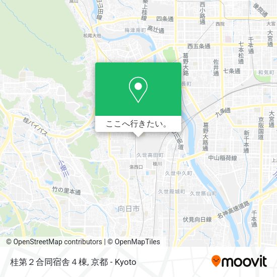 桂第２合同宿舎４棟地図