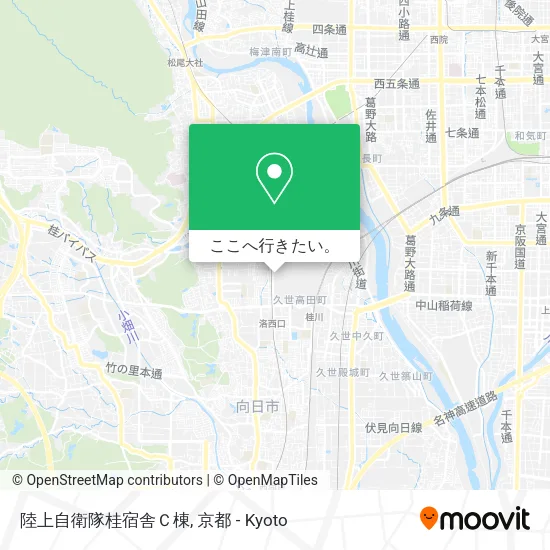 陸上自衛隊桂宿舎Ｃ棟地図