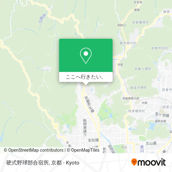 硬式野球部合宿所地図