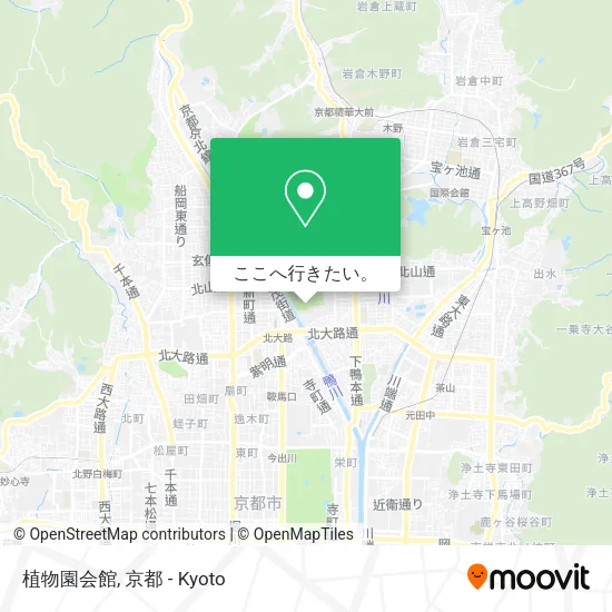 植物園会館地図