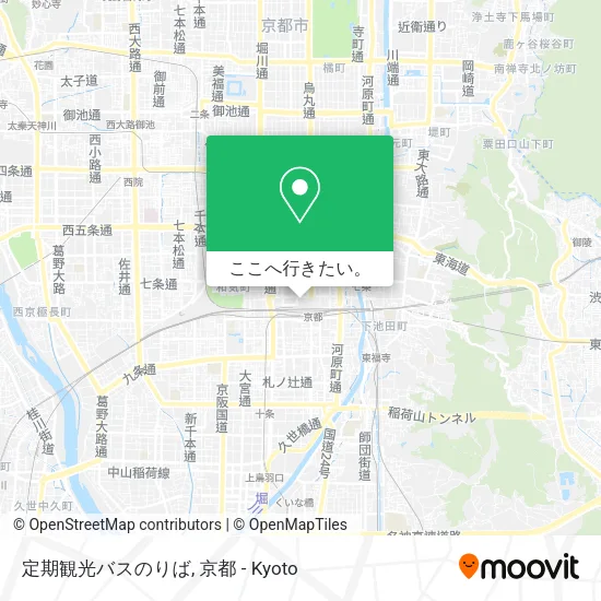 定期観光バスのりば地図