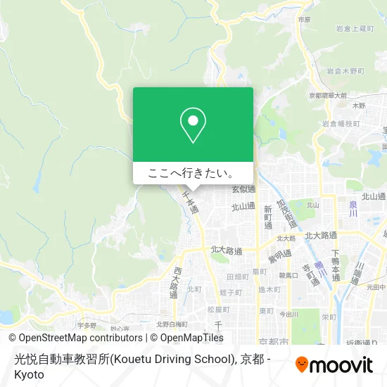 光悦自動車教習所(Kouetu Driving School)地図