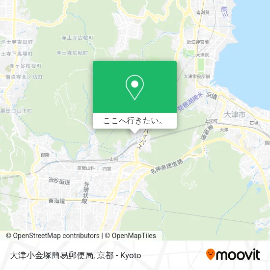 大津小金塚簡易郵便局地図