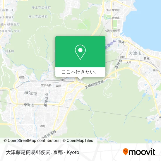 大津藤尾簡易郵便局地図
