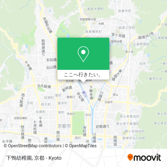 下鴨幼稚園地図