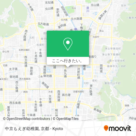 中京もえぎ幼稚園地図